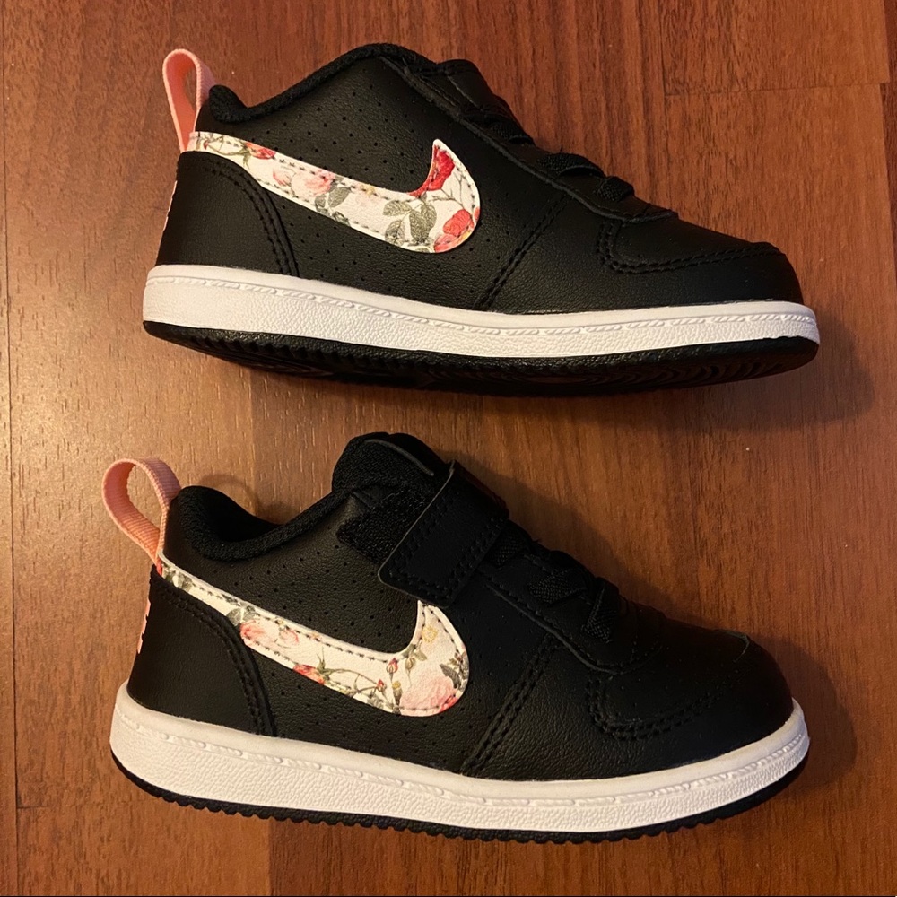 Nike Floral Court Borough Low VF Sneakers (New)
